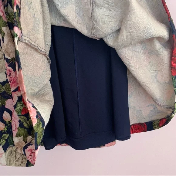 Women's Blugirl Blumarine Sleeveless Multicolor Rose Floret Dress, Small - Picture 7 of 14